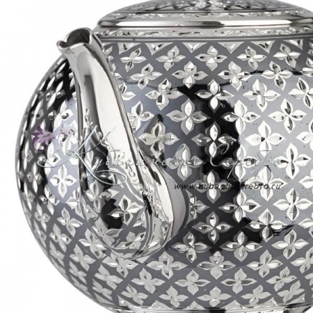 Чайник серебряный Лепестки на 440 мл