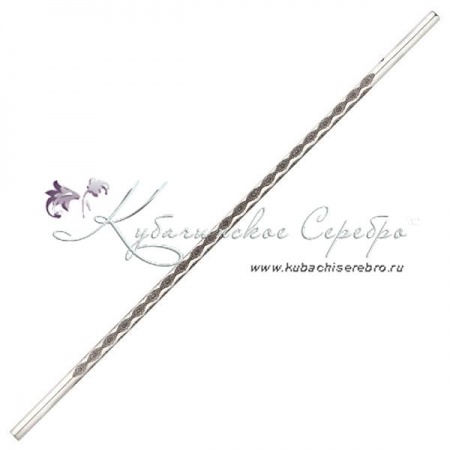 Трубочка с гравировкой 925 пробы , арт №6714/1 Трубочка с гравировкой 925 пробы
