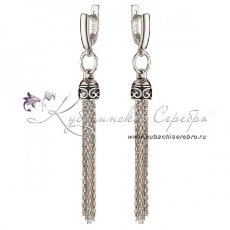 Серьги серебряные , арт №8516  Серьги серебряные
