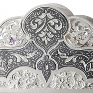 Салфетница с чернением , арт №4049/1