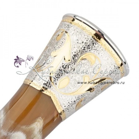 Позолоченный набор, кинжал + рог с питьевой чашей (Новинка)