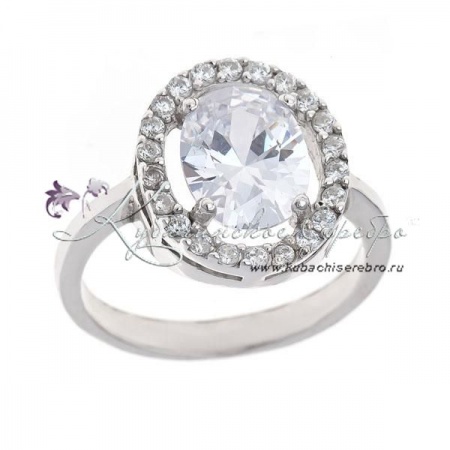 Кольцо серебряное  Кольцо серебряное Белоснежное