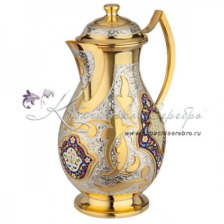 Кувшин с горячей эмалью на 750 мл , арт №6616 Кувшин с горячей эмалью на 750 мл