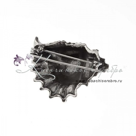 Брошь серебряная Ракушка