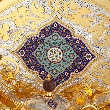 Сервиз чайный с горячей эмалью