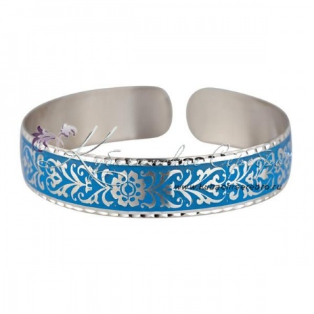 Браслет с голубой холодной эмалью (Новинка)