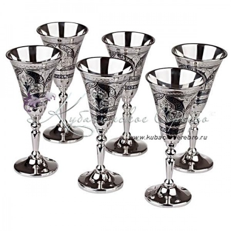 Набор серебряных рюмок на 40 мл