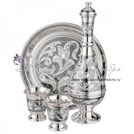 Водочный сервиз в исполнении Люкс на 2 персоны 