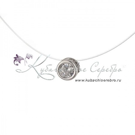 Серебряное колье на леске , арт №8213/1 Серебряное колье на леске