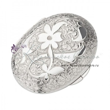 Зеркальце с позолоченной вставкой , арт №3296/1  Зеркальце с позолоченной вставкой