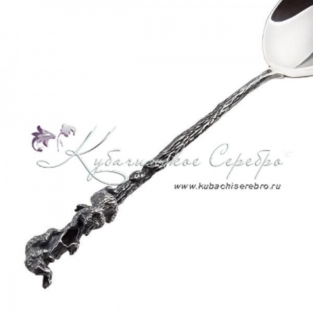 Ложка из серебра для детей  Ложка из серебра для детей Медвежата