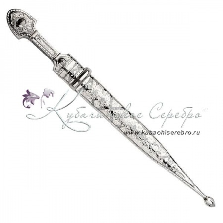 Кинжал из серебра, 41,5 см 