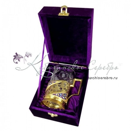 Подстаканник с горячей эмалью, арт №8029 Подстаканник с горячей эмалью