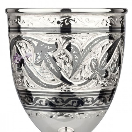 Набор рюмок из серебра с чернением на 90 мл 