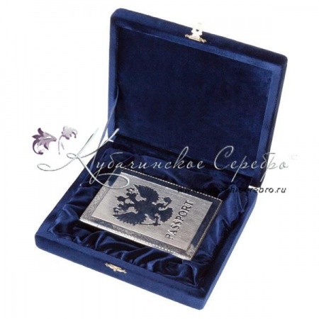 Обложка на паспорт из серебра!, арт №2319 Обложка на паспорт из серебра!