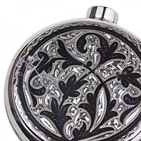 Фляга из серебра, исполнение Эксклюзив на 200 мл