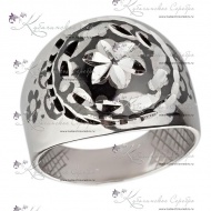 Кольцо-перстень из серебра 3705