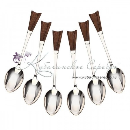 Набор ложек с деревянной ручкой 