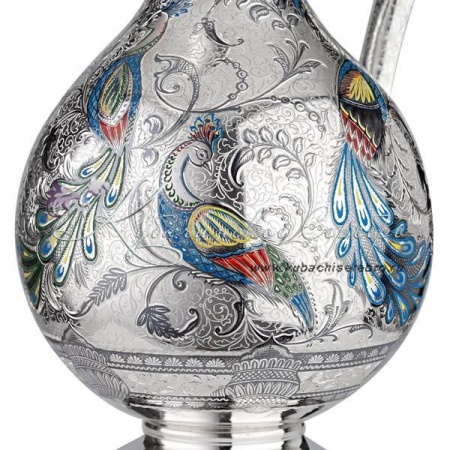 Кувшин  Кувшин Жар-птица с холодной эмалью 925 пробы на 2360 мл