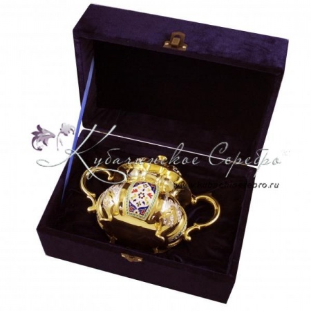 Сахарница с эмалью на 560 мл