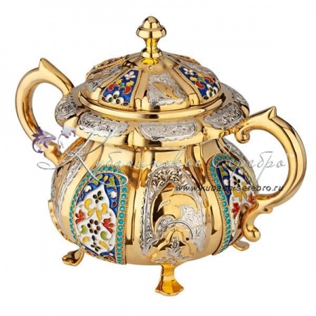 Сахарница с эмалью на 560 мл