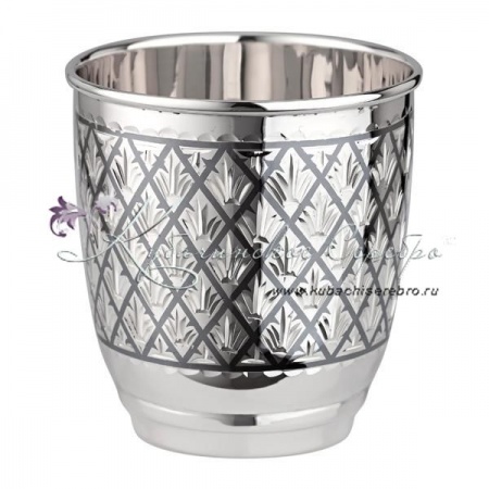 Стакан серебряный  Стакан серебряный Чешуя на 200 мл