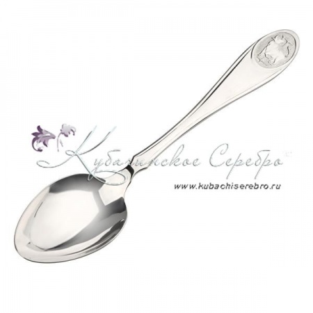Серебряная чайная ложка Телец 1