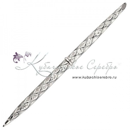 Ручка серебряная  Ручка серебряная Ромб