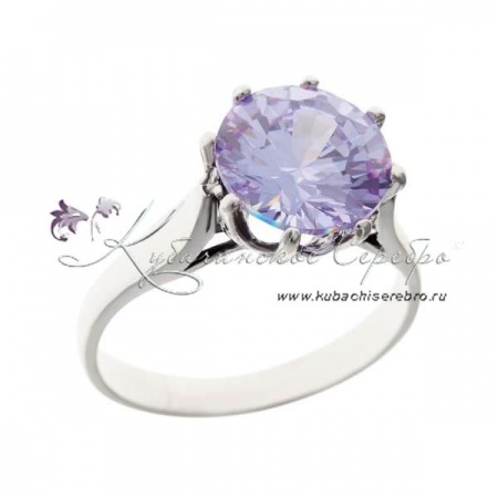 Кольцо серебряное с аметистом, арт №2278  Кольцо серебряное с аметистом
