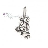 Кулон серебряный "Зайка" (Новинка) 3854 