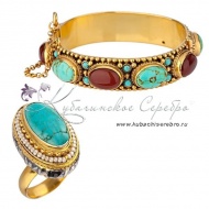 Комплект с позолотой