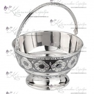 Конфетница серебряная  6876