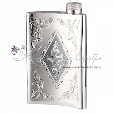 Фляга с двухсторонней гравировкой на 160 мл