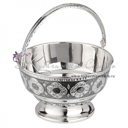 Конфетница серебряная , арт №6876 Конфетница серебряная
