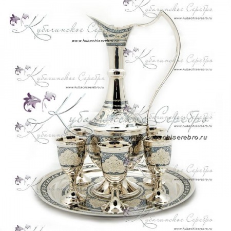 Коньячный сервиз из серебра Эксклюзив