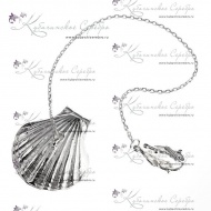 Ионизатор воды серебряный "Ракушка"  1071