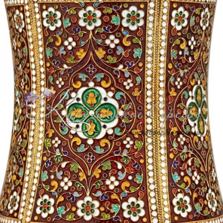 Графин с круговой эмалью и позолотой на 1150 мл , арт №6544 Графин с круговой эмалью и позолотой на 1150 мл