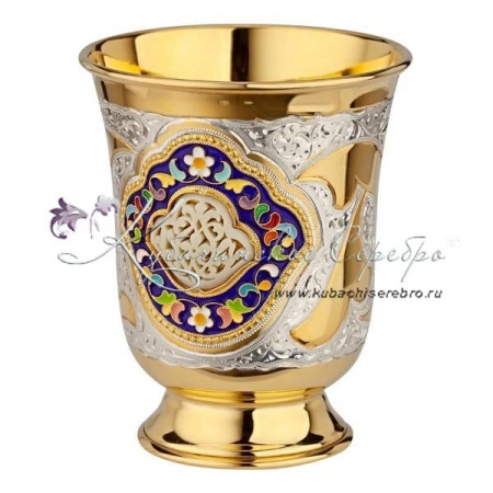 Стакан с горячей эмалью на 140 мл , арт №6617 Стакан с горячей эмалью на 140 мл