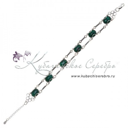 Браслет с малахитом