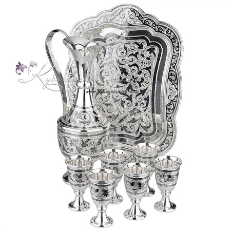 Сервиз коньячный серия Кубачи 