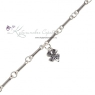 Браслет серебрянный "Клевер 1"  3735 