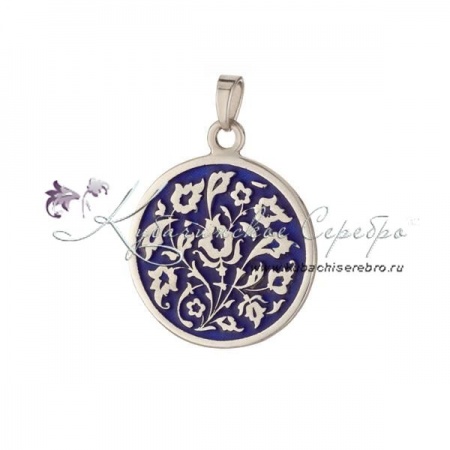 Кулон мини с синей холодной эмалью (Новинка)
