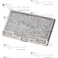 Визитница серебряная  3261