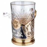 Подстаканник с позолотой серия "Россия" 8010