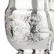 Кружка из серебра 999 пробы на 750 мл , арт №4985