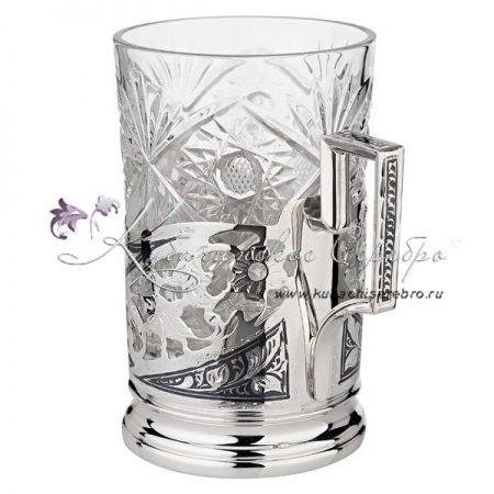 Подстаканник с чернением, арт №8023 Подстаканник с чернением