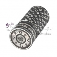 Серебряный подарочный набор с оксидированием, арт №7102