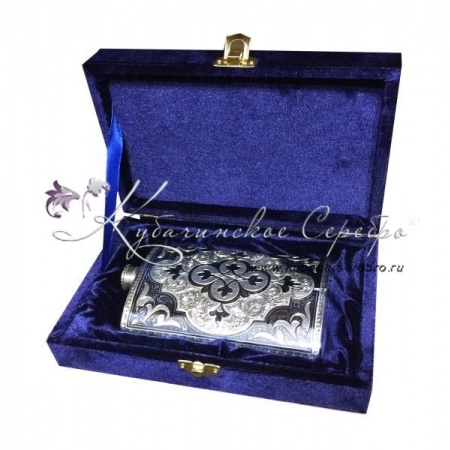 Фляга из серебра 925 пробы на 210 мл 