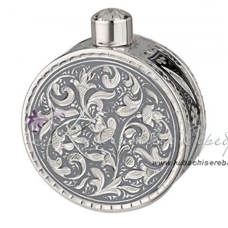 Круглая фляга мини на 100 мл , арт №8411/1 Круглая фляга мини на 100 мл