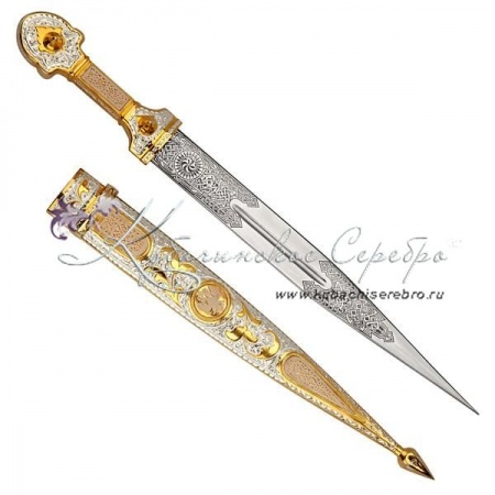 Кинжал с позолотой серия Россия , 40,5 см